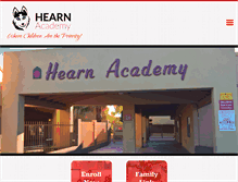 Tablet Screenshot of hearnacademy.org